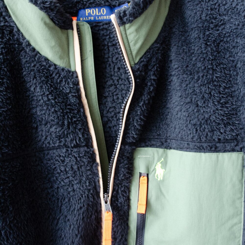 Polo Ralph Lauren Neon Pocket Fleece Jacket 2X